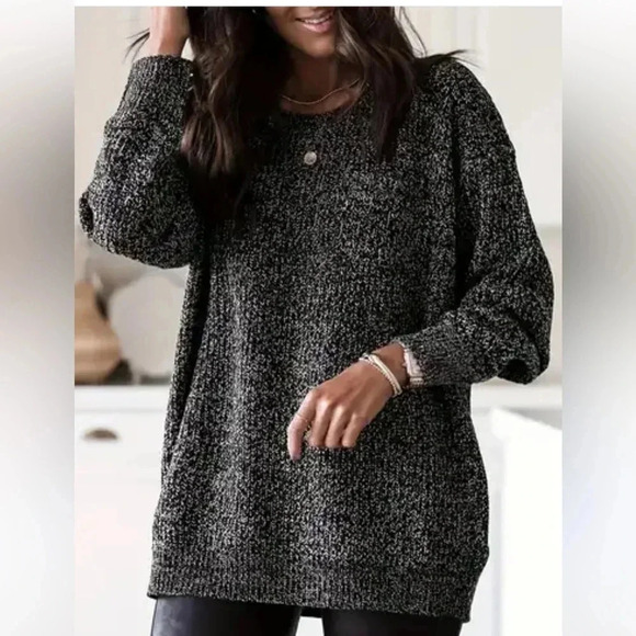 SHEIN Knit Crewneck Sweater - Picture 1 of 5